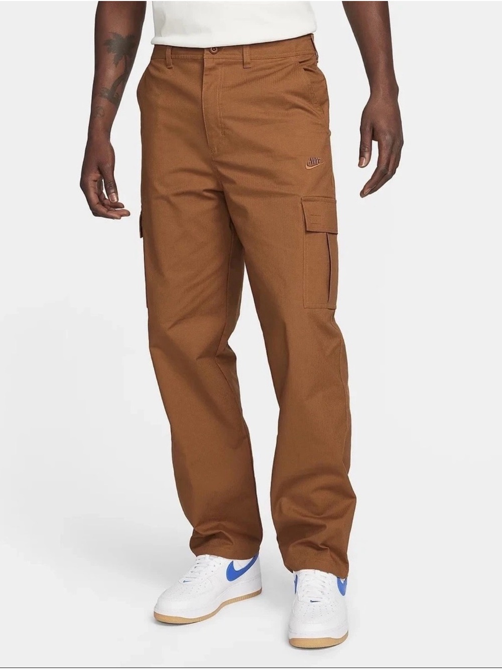 NIKE FZ5766-281 Men's Brown Cargo Pants 30x30 Standard Fit Straight Leg